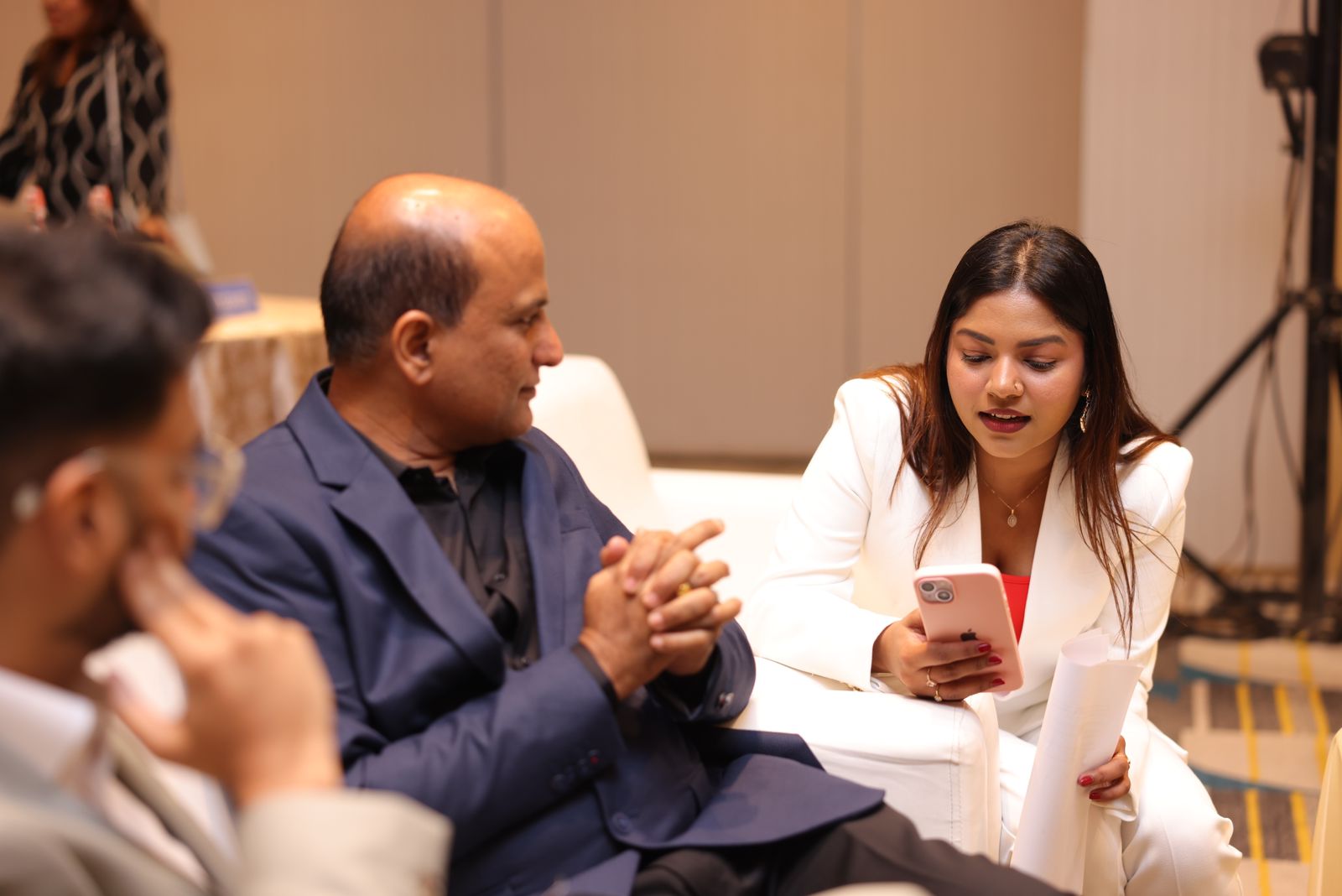 Mukund and Srinidhi at the Krignal Grand Launch