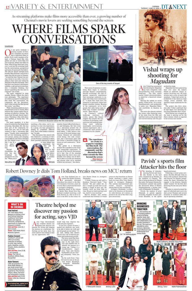 Press clipping from the Krignal Grand Launch