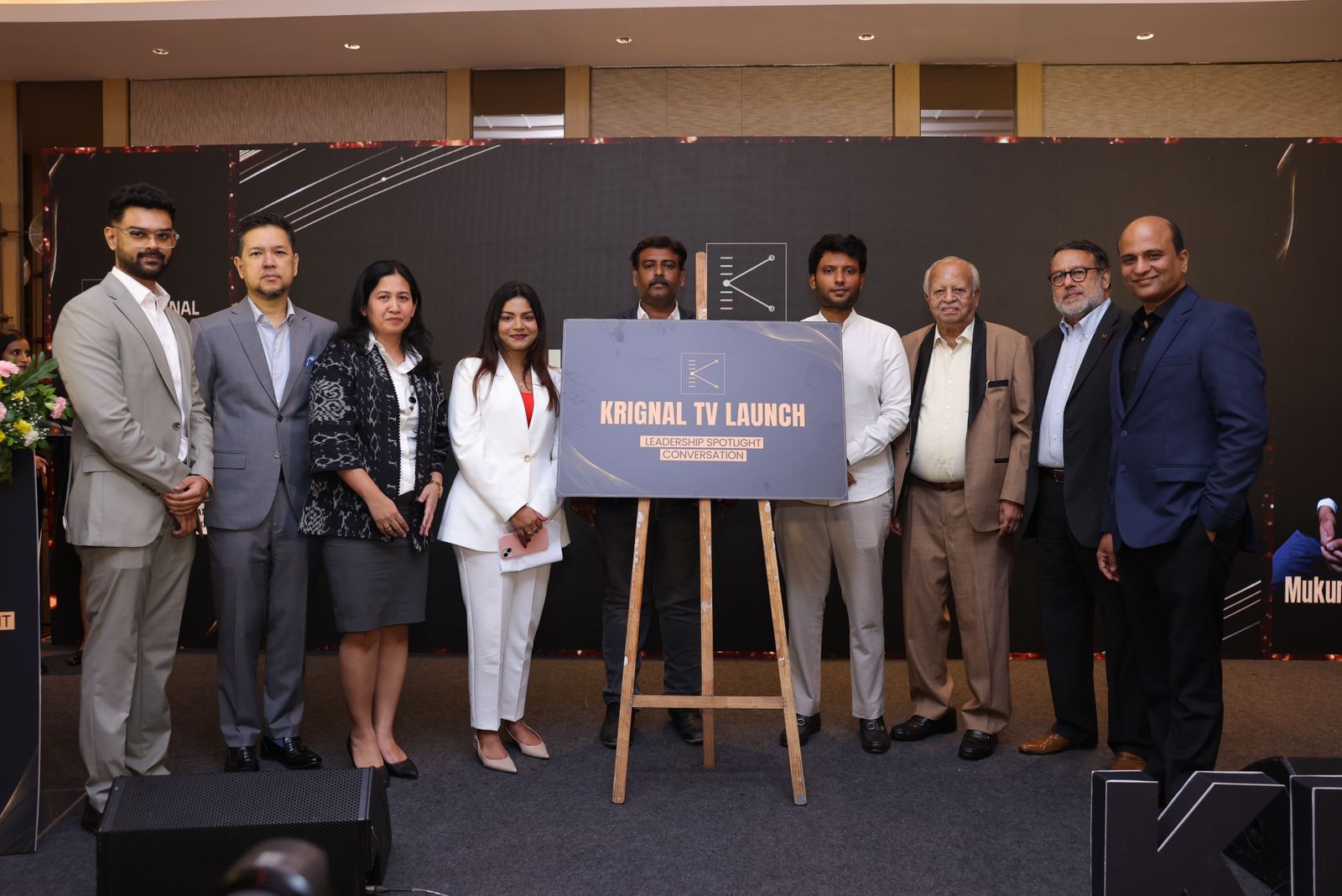 Presenting Krignal TV at the Grand Launch