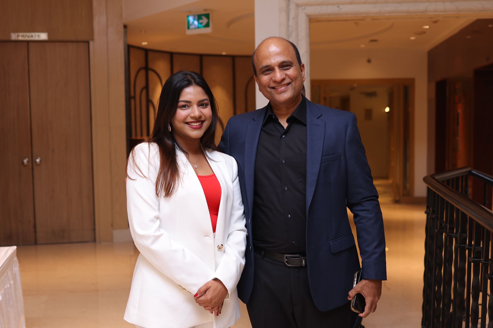 Srinidhi and Mukund at the Krignal Grand Launch